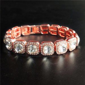 Square diamond rock candy necklace HipHopBlingChain male hip hop accessories
